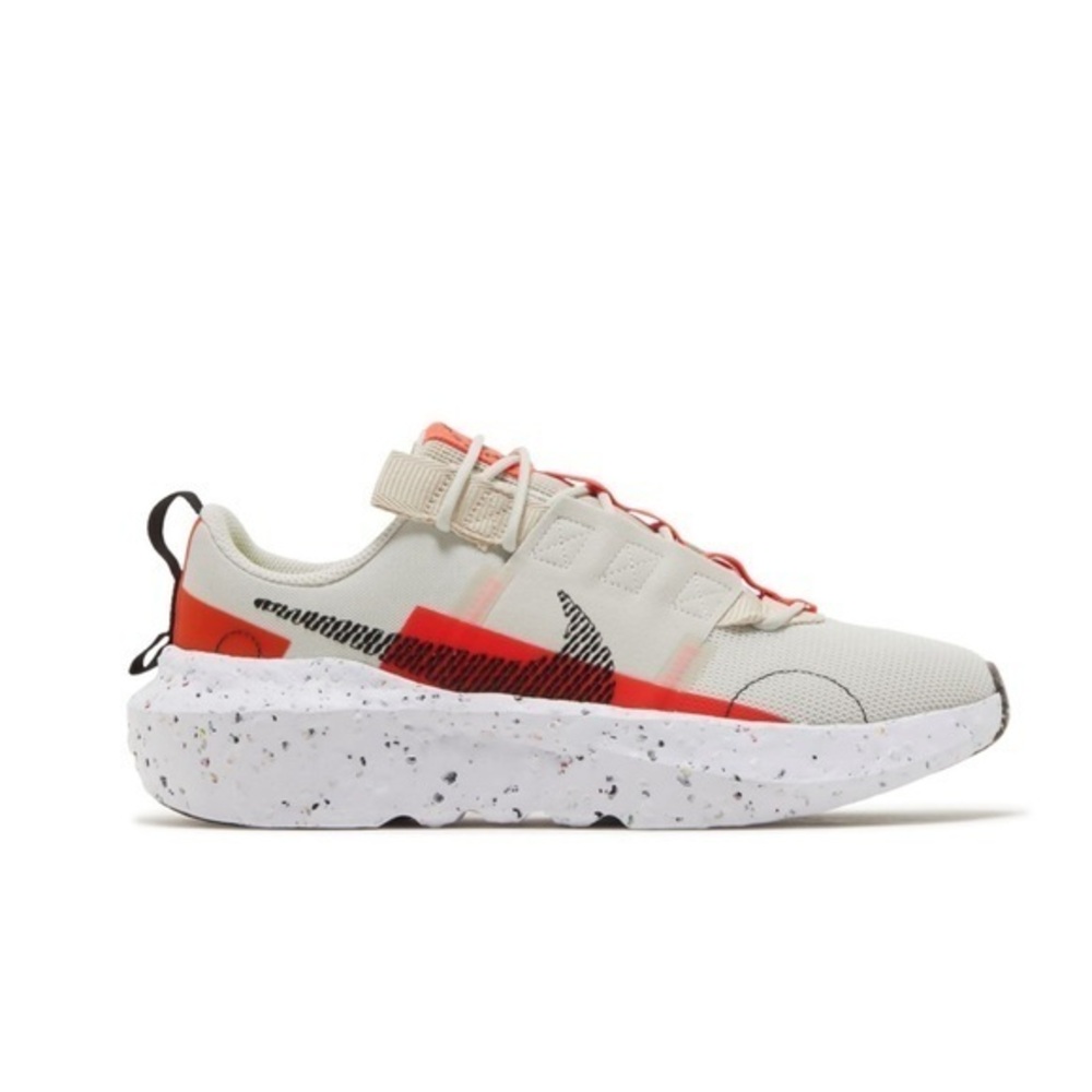 Nike Crater Impact Light Bone Bright Crimson Sneakers Athletic Shoes Size 8,5